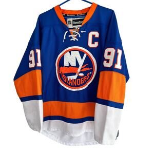 New York Islanders Authentic Reebok SEWN NUMBERS Jonathan Tavares Jersey Size 48